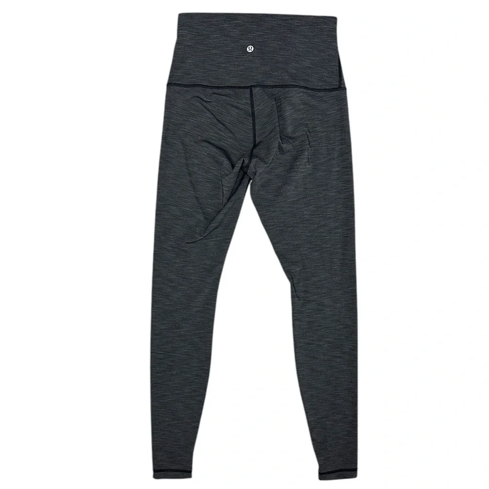 Lululemon Wunder Under High-Rise Tight Size 8 in Brushed Heathered Black 31”